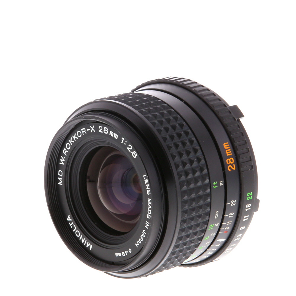 Minolta 28mm F/2.8 W-Rokkor X MD Mount Manual Focus Lens