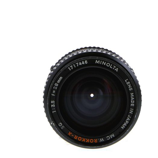 Minolta 28mm F/3.5 W-Rokkor X SG MC Mount Manual Focus Lens {55}