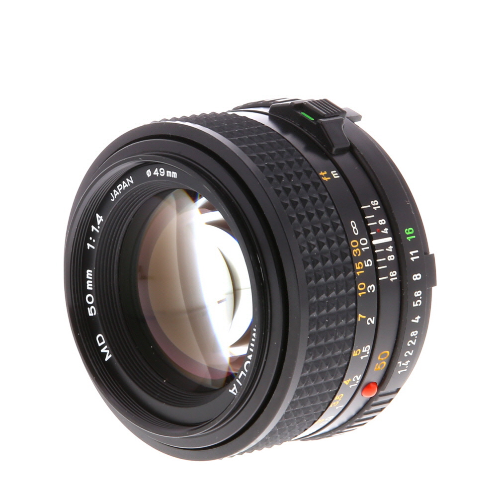 Minolta 50mm F/1.4 MD Mount Manual Focus Lens