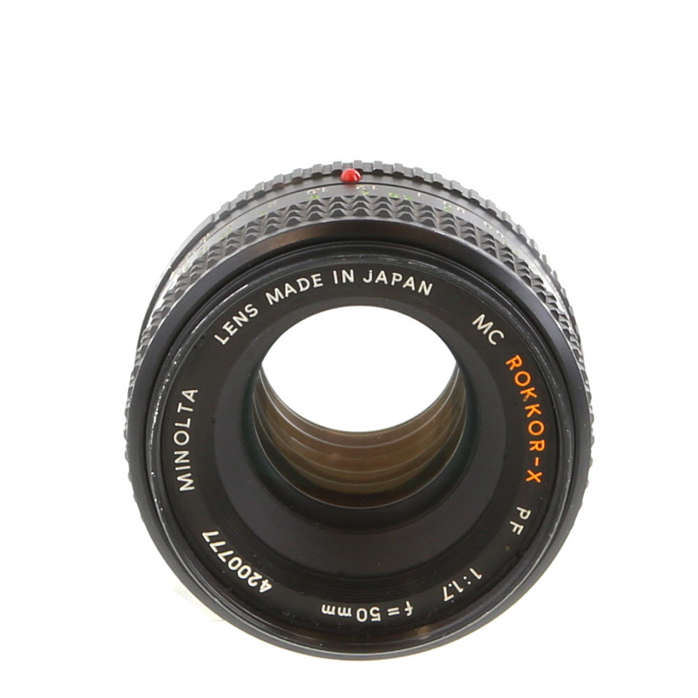 Minolta 50mm F/1.7 Rokkor-X PF MC Mount Manual Focus Lens
