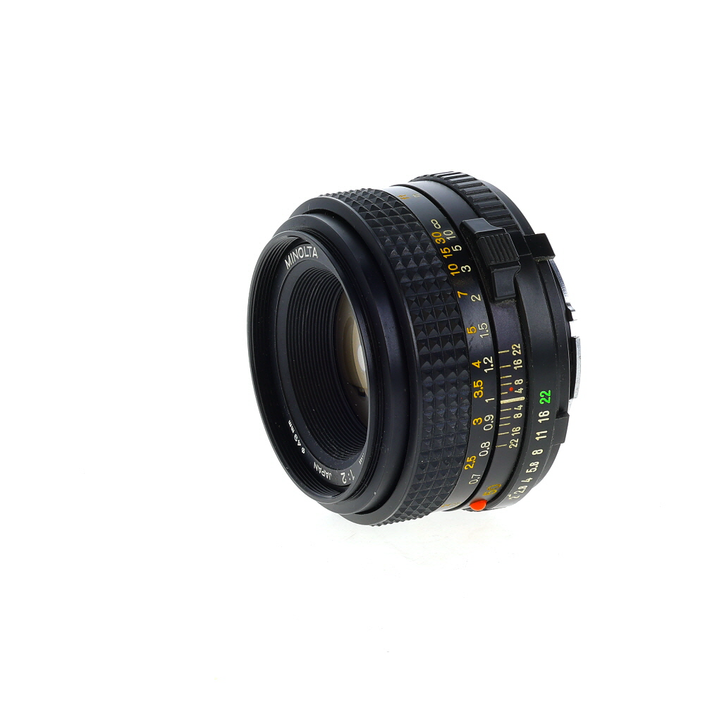 Minolta 50mm F/2 Rokkor MD Mount Manual Focus Lens