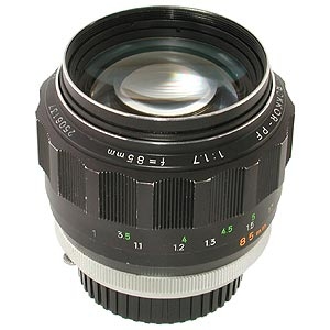 Minolta 85mm F/1.7 Rokkor-PF MC Mount Manual Focus Lens