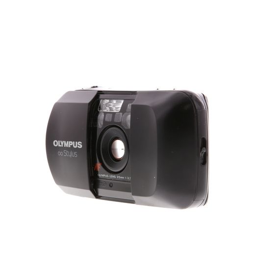 Olympus Infinity Stylus Quartz Date 35mm Camera, Black with 35mm f