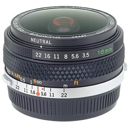 Olympus Zuiko 16mm F/3.5 Fish-Eye OM Mount Manual Focus Lens