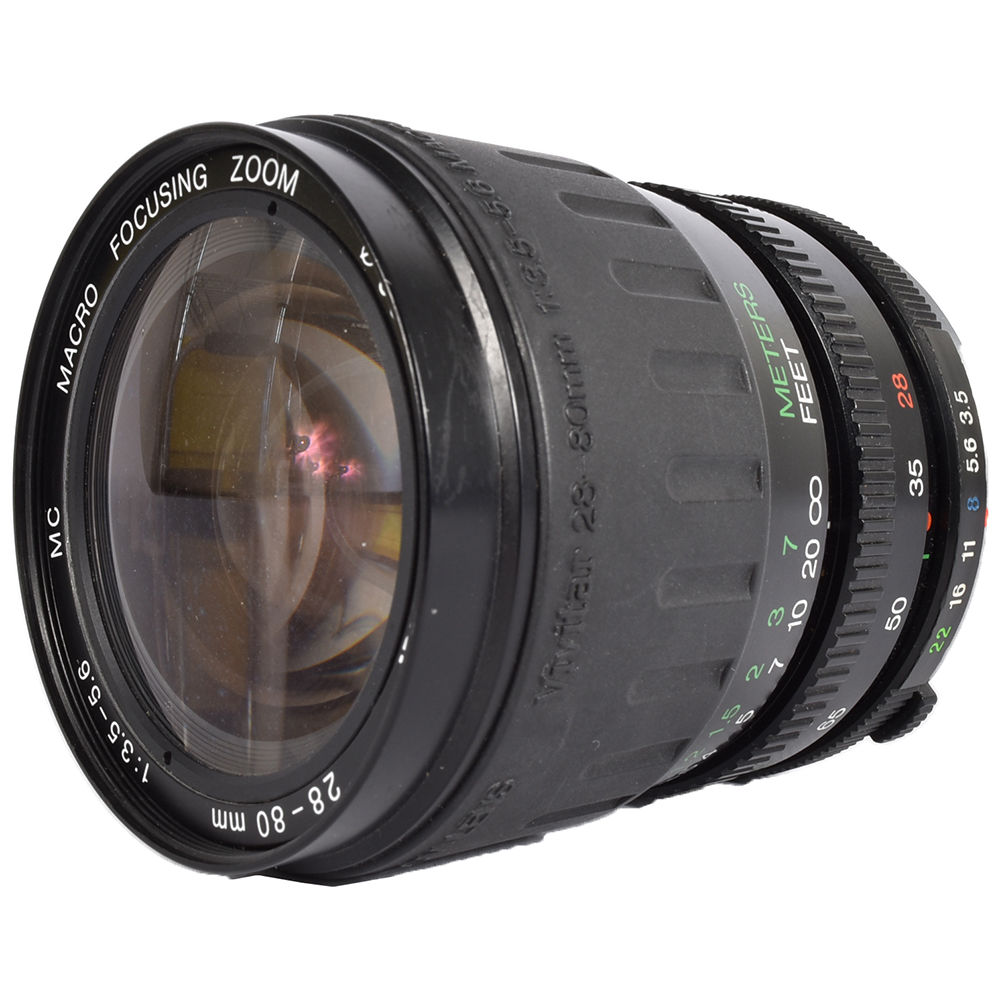 Vivitar 28-80mm F/3.5-5.6 Macro Manual Focus Lens For Olympus OM Mount