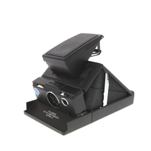 Polaroid SX-70 Land Camera Alpha, SE, Black/Black
