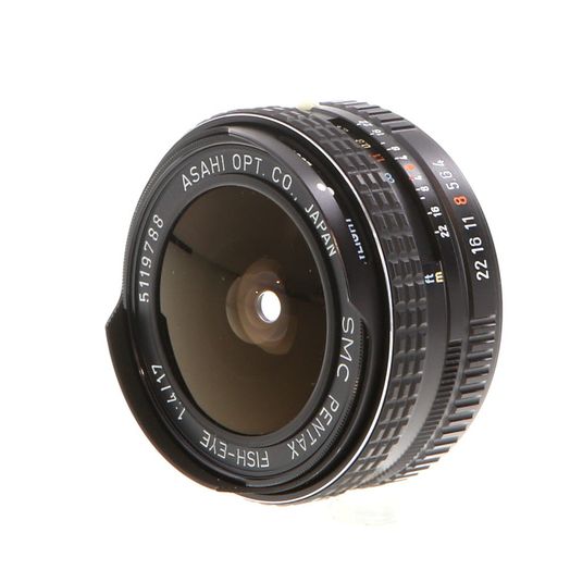Pentax 17mm f/4 SMC Fish-Eye K-Mount Manual Focus Lens {Built-In