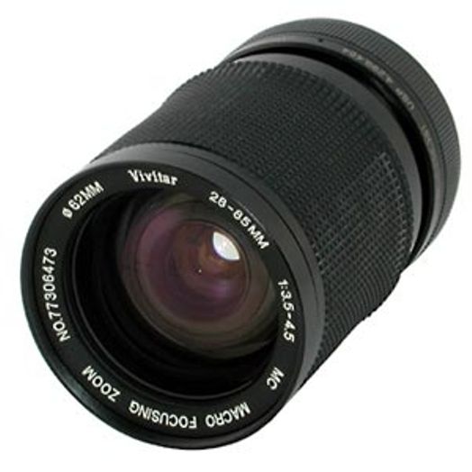 Objectif Vivitar 28-85mm MC Macro + Convertisseur Télé – Monture 62mm