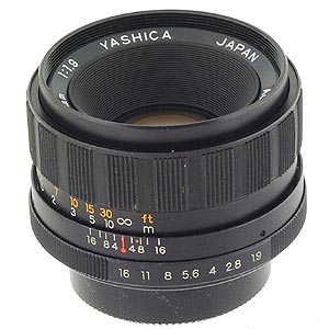 Yashica 50mm f/1.9 Yashinon DS M42 Screw Mount Lens