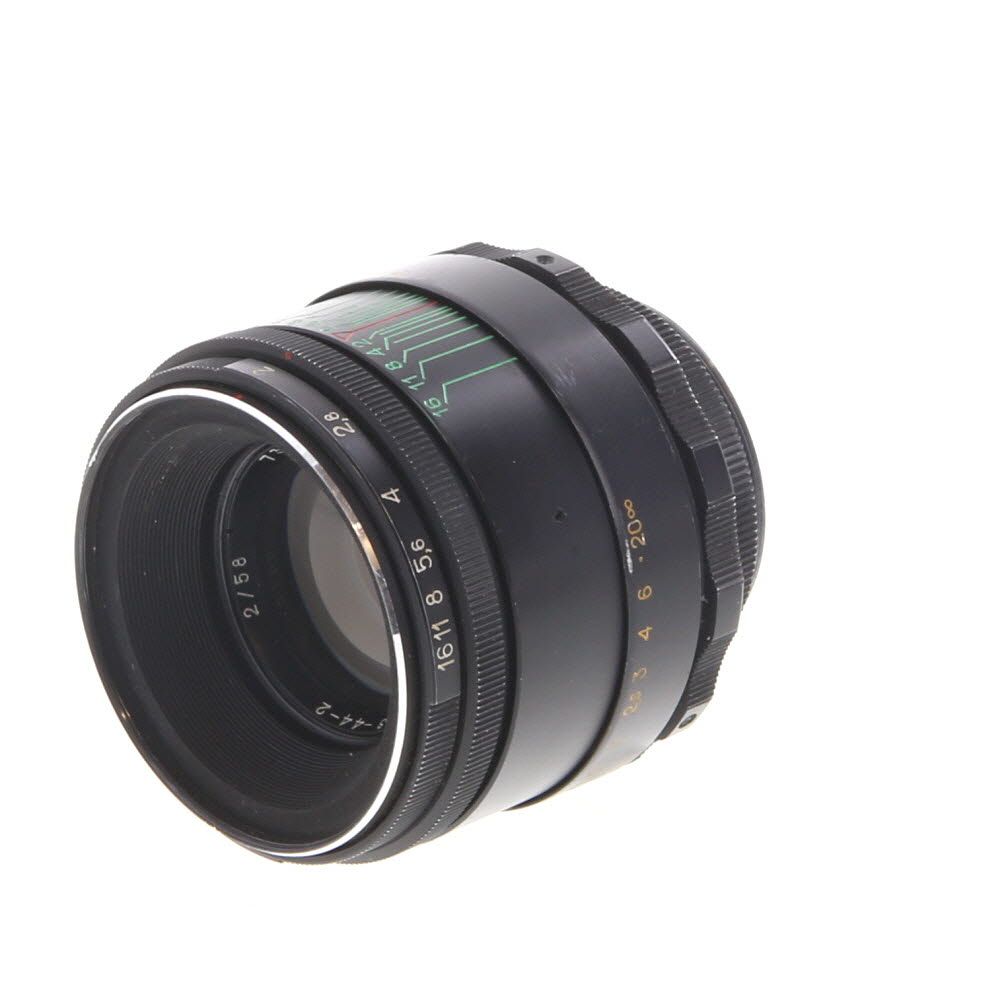 KMZ 58mm f/2 Helios 44-2 Pre-Set Manual Focus Lens for M42 Screw
