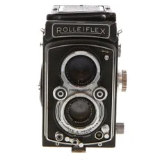 Rollei Baby Rolleiflex 4X4 Medium Format TLR Camera, Gray