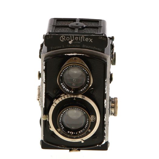 Rollei Baby Rolleiflex 4X4 F2.8 Compur Medium Format TLR Camera, Black