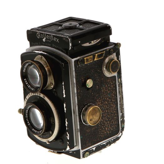 Rollei Baby Rolleiflex 4X4 F2.8 Compur Medium Format TLR Camera, Black