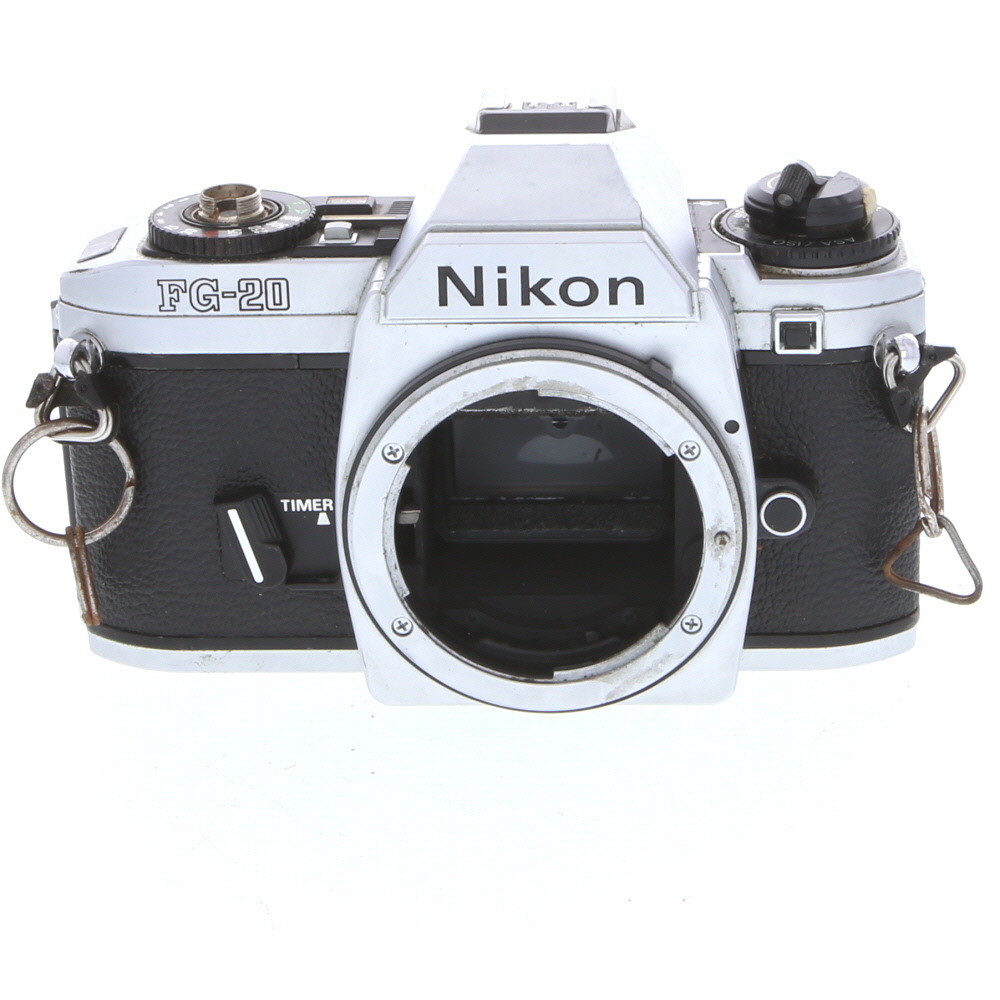 Nikon FG-20 35mm Camera Body, Chrome