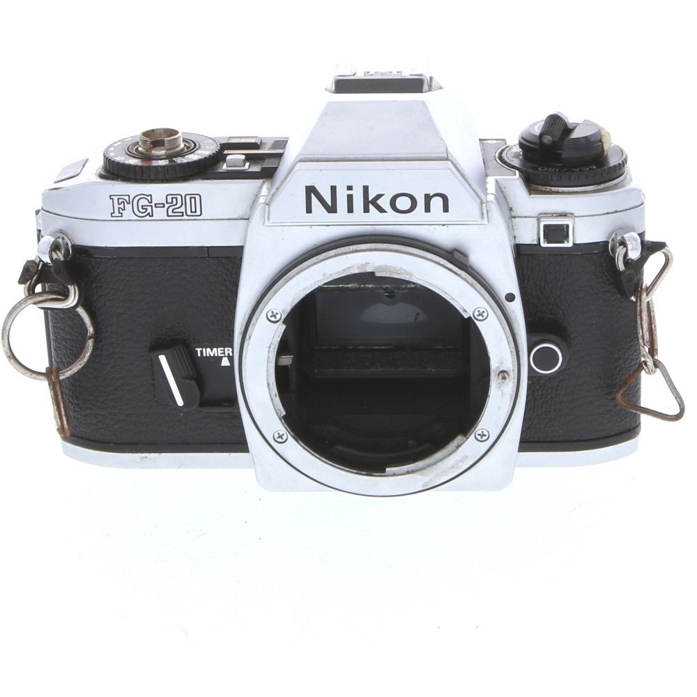 Nikon FG-20 35mm Camera Body, Chrome