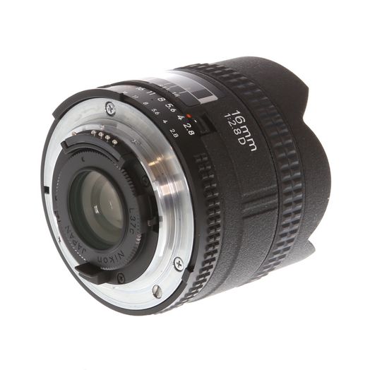 Nikon AF NIKKOR 16mm f/2.8 D Fisheye Autofocus Lens {Rear Bayonet}