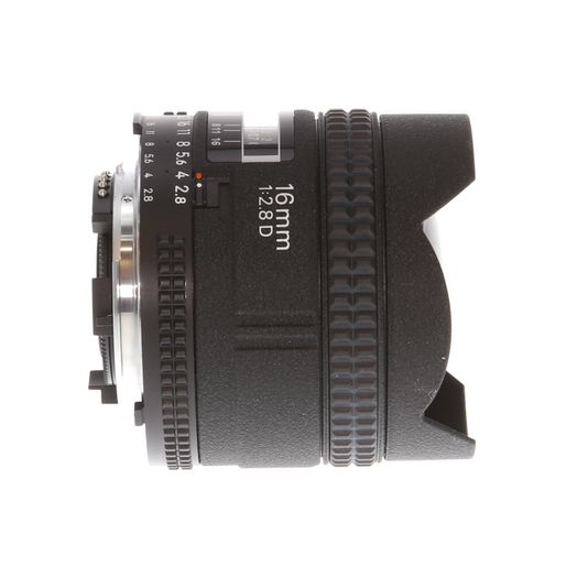 Nikon AF NIKKOR 16mm f/2.8 D Fisheye Autofocus Lens {Rear Bayonet}
