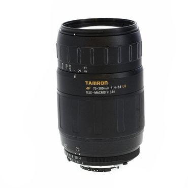 Tamron 75-300mm F/4-5.6 Macro D LD 1:3.9 Black (672D) (5-Pin) Autofocus Lens For Nikon
