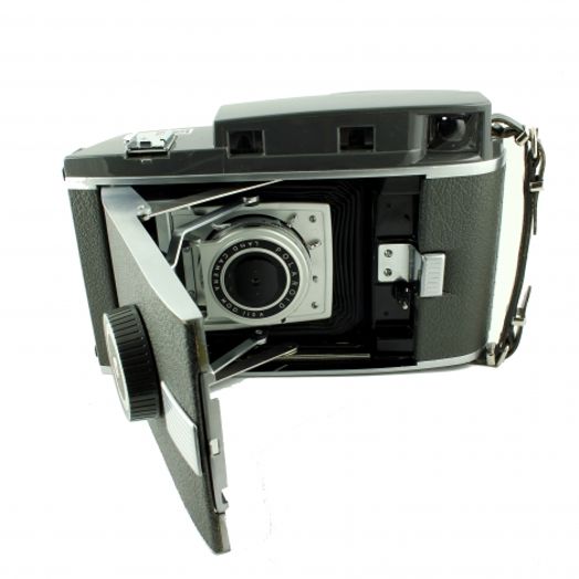 Polaroid Pathfinder Instant Film Land Camera, Model 110A With A Rodenstock Ysarex 127mm F47 Lens In A Prontor Svs Shutter Image179061893
