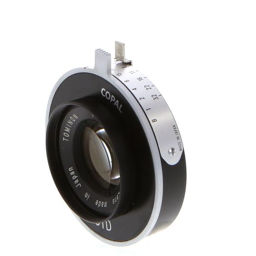 Tominon 105mm f/4.5 Lens in Copal Shutter for Polaroid MP-4