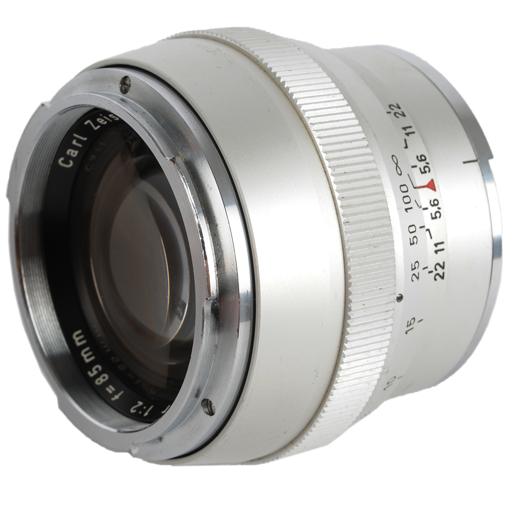 Zeiss 85mm F/2 Sonnar Chrome Lens For Contarex