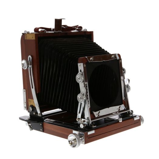 Tachihara 4x5 Folding Field Camera Body, Cherry Wood with Chrome
