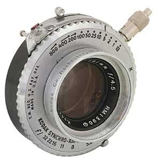 Kodak 101mm f/4.5 Ektar Synchro-Rapid 800 B (30MT) Lens
