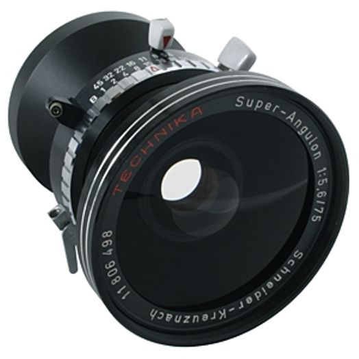 Schneider-Kreuznach 75mm f/5.6 Technika Super-Angulon Lens (195mm