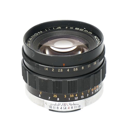 Konishiroku 52mm f/1.4 Hexanon Lens (Auto Aperture, Uncoupled) for