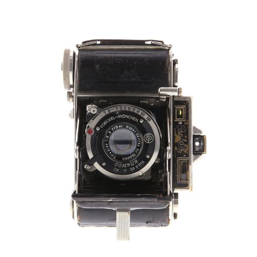 希少 Balda Super Baldina f2.8 蛇腹カメラ 革ケース付 Balda camera