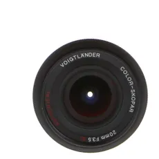 Voigtlander 20mm f/3.5 Color-Skopar SL (II) Aspherical Manual