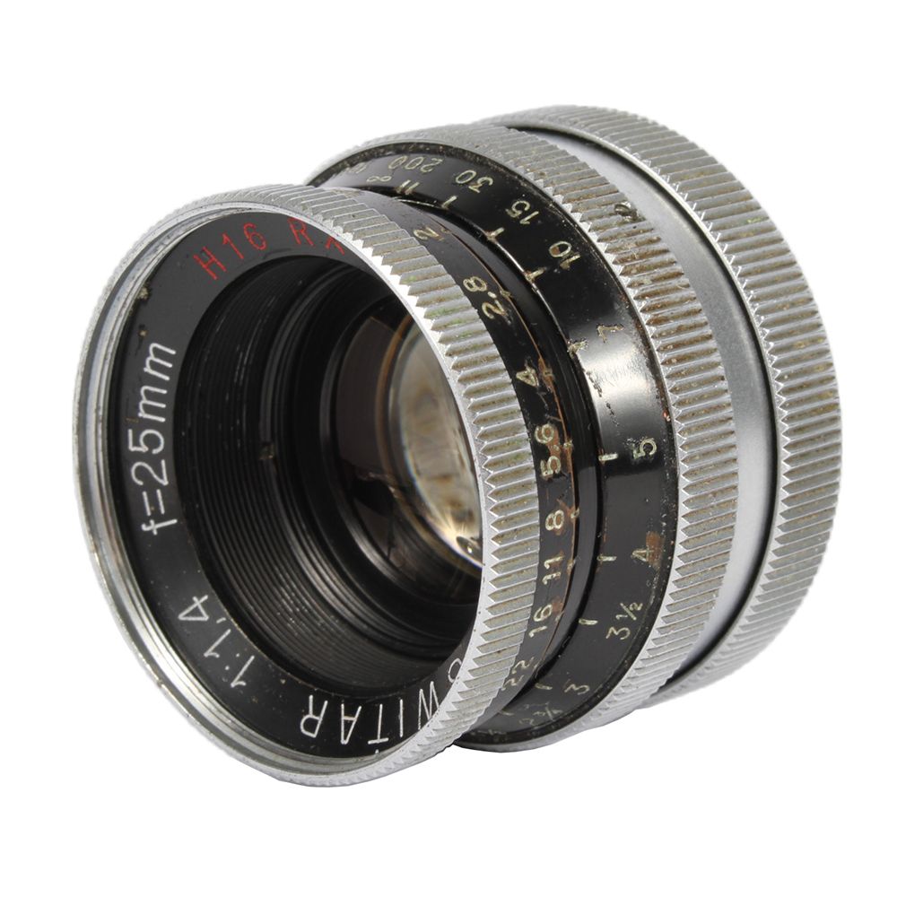Bolex Kern-Paillard 25mm F/1.4 Switar RX C-Mount Lens