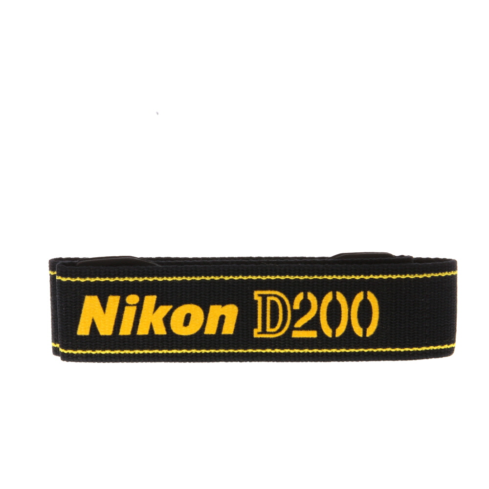 Nikon AN-D200 Neck Strap, Black with Yellow Stitched D200, 1.5 in. - LN - Like New | Used