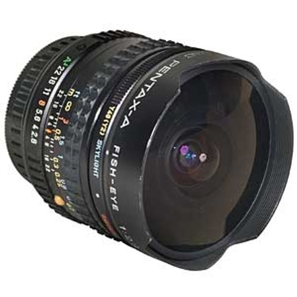 Pentax 16mm f/2.8 SMC A Fish-Eye K-Mount Manual Focus Lens {Built