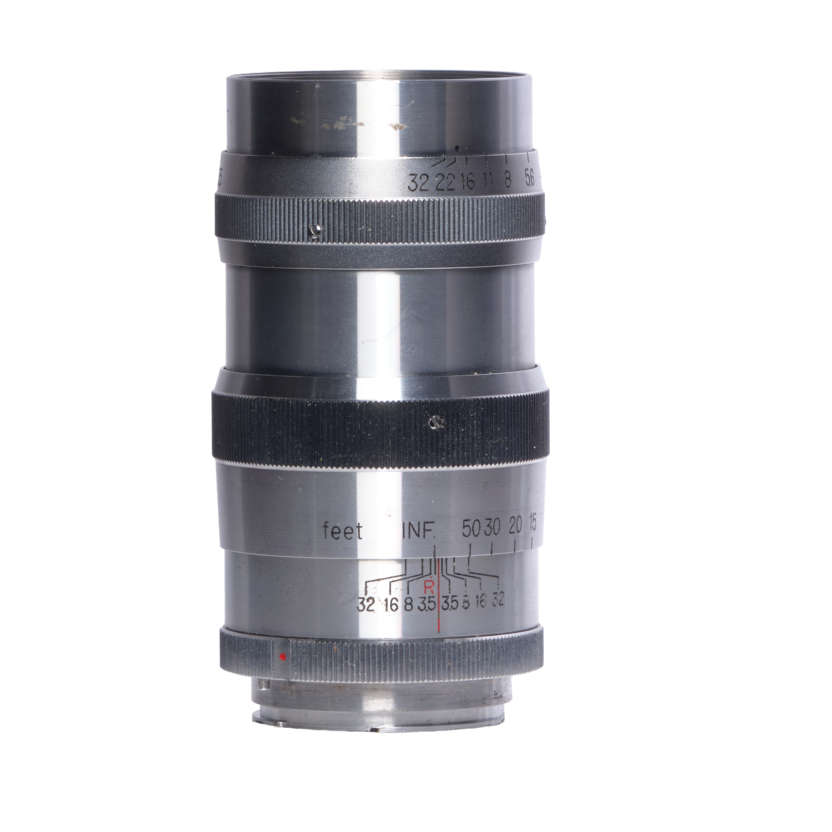 Nikon 135mm (13.5CM) F/3.5 Nikkor QC Chrome Lens For Exakta Mount