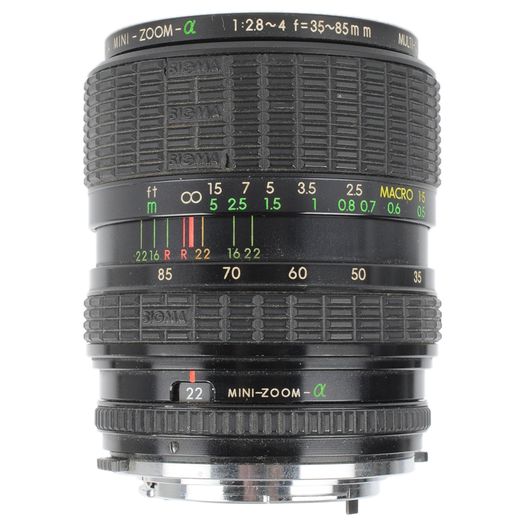 Canon EF ブラック + SIGMA MINI-ZOOM 35-85mm Sigma 35-85mm F/2.8-4 Macro 2-Touch Manual Focus Lens For Olympus