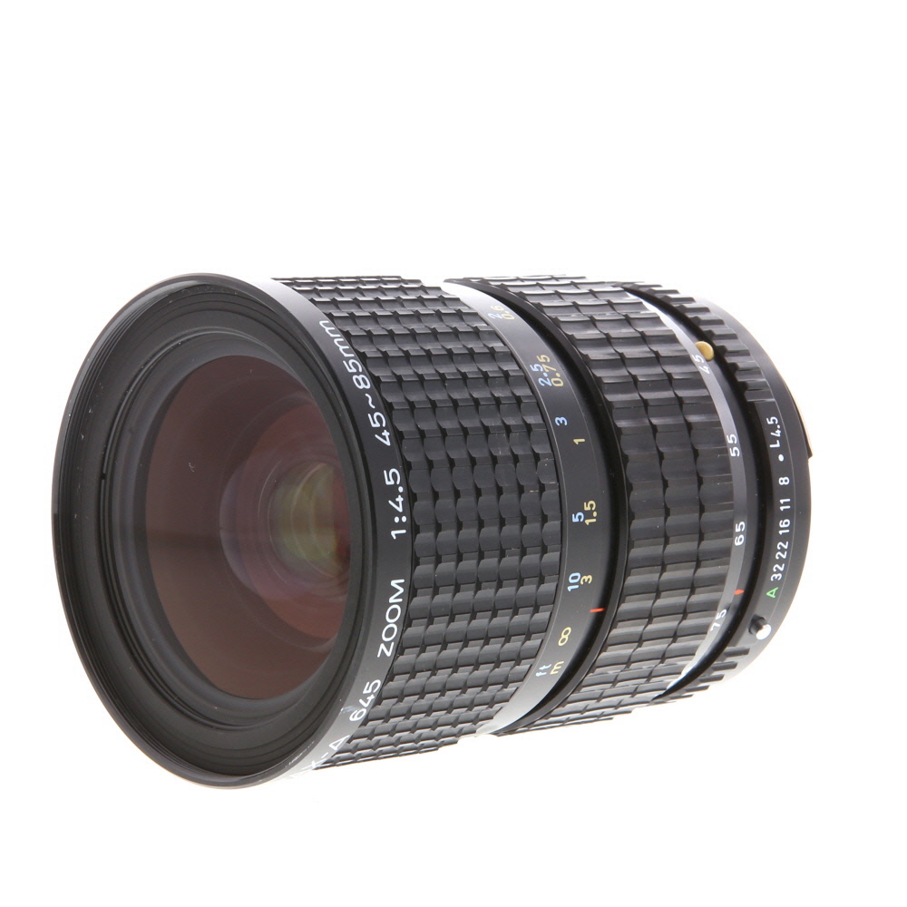 Pentax 45-85mm f/4.5 smc PENTAX-A 645 ZOOM Manual Lens for Pentax 645, Black