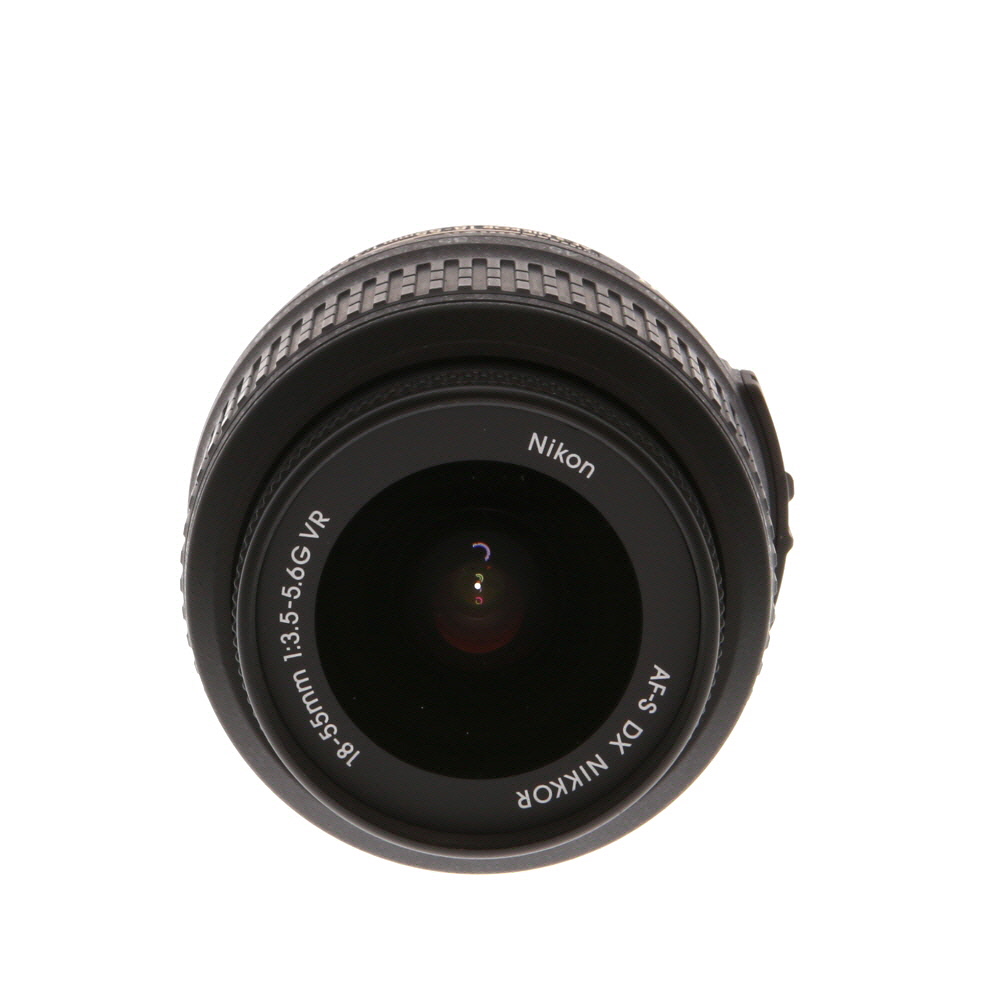 Nikon AF-S DX Nikkor 18-55mm f/3.5-5.6 G VR Autofocus APS-C Lens, Black
