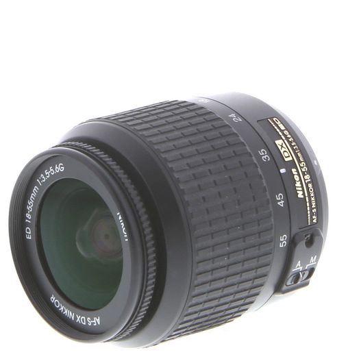 Nikon AF-S DX Nikkor 18-55mm f/3.5-5.6 G ED Autofocus Lens for APS