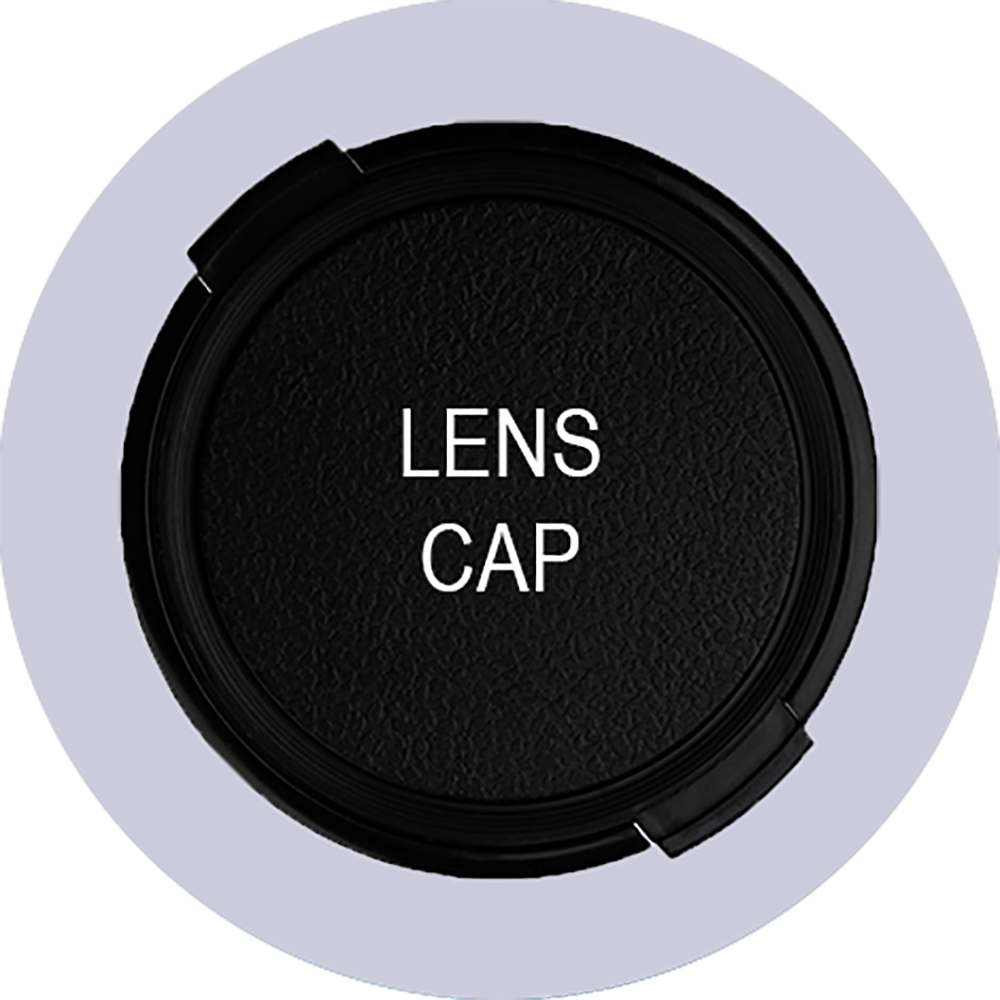 Yashica A Lens Cap - Black and White