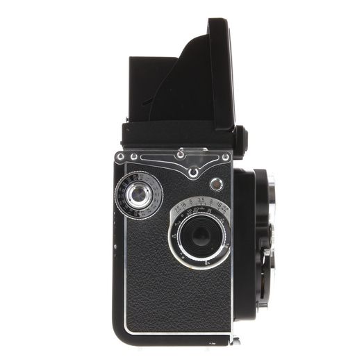 Yashica D Medium Format TLR Camera with 80mm F/3.5 Yashikor, Black