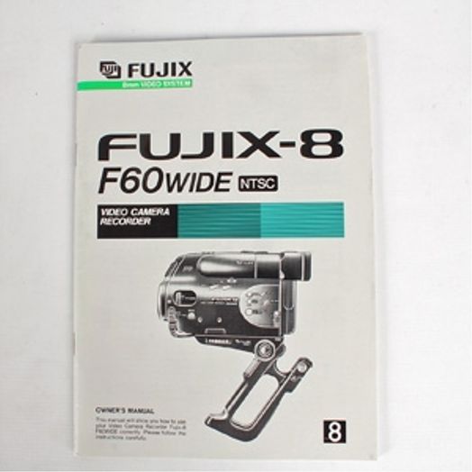 FujiX-8 F60Wide Video Camera Instructions