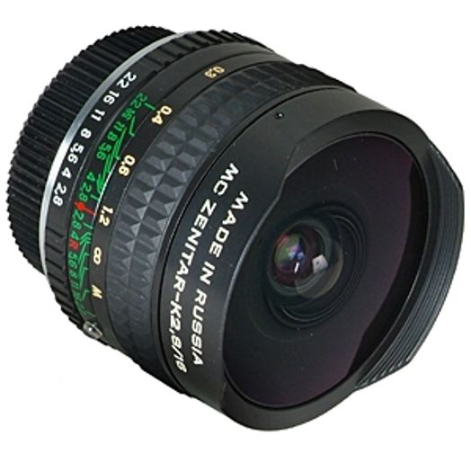 Zenit 16mm F/2.8 Zenitar MC Fisheye Lens for Pentax K-Mount {26.5