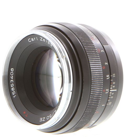 Zeiss 50mm f/1.4 Planar ZE T* Manual Focus Lens for Canon EF-Mount