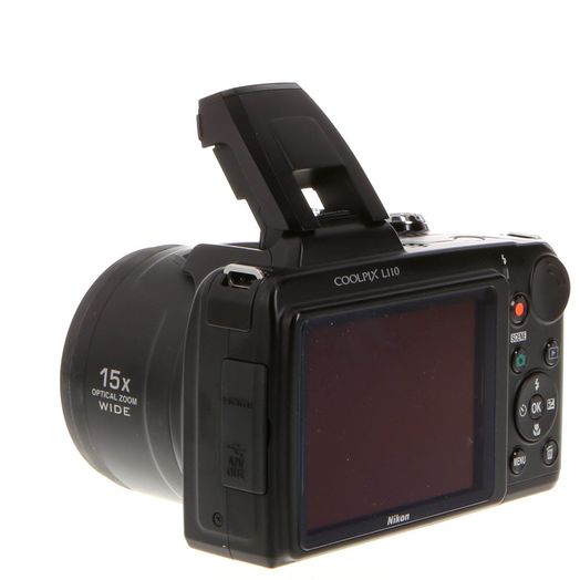 Nikon Coolpix L110 Digital Camera, Black {12.10MP} Requires 4/AA