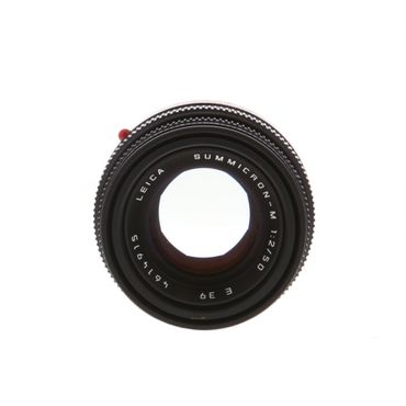 Leica 50mm f/2 Summicron-M (Type 5) M-Mount Lens with Built-In Hood, Germany, Black, 6-Bit {E39} 11826