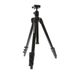 Manfrotto 7302YB Aluminum Tripod with Quick Release Clamp Integrated Ball Head, Center Column, 4-Section, Black, 14.2-56.7 in.  thumbnail
