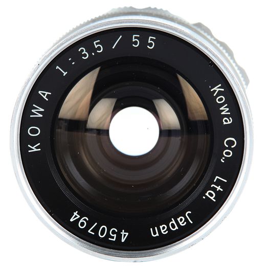 Kowa 55mm f/3.5 S Lens for Kowa Six, Super 66, Chrome {67}