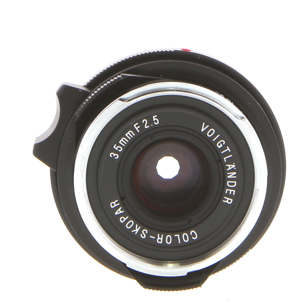 Voigtlander 35mm f/2.5 Color-Skopar VM Lens for Leica M-Mount, Black with Chrome Rim