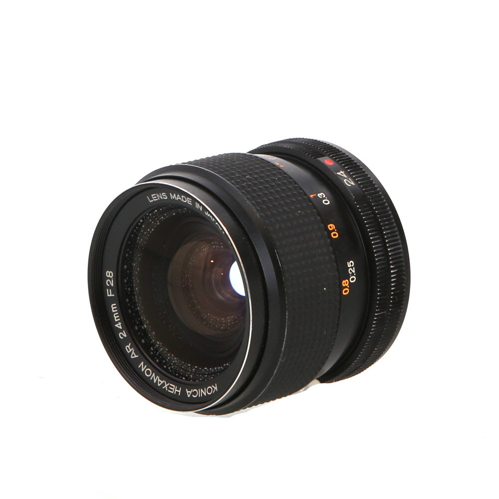 Konica 24mm f/2.8 (to f/16) Hexanon AE AR Mount Lens
